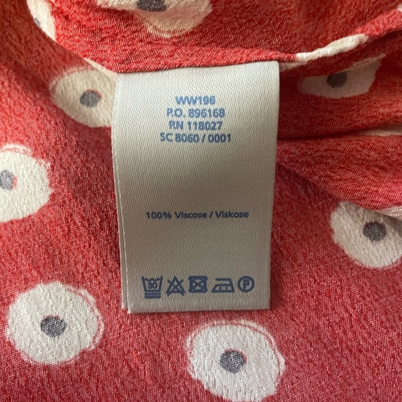 Boden Jessica Red Poppy Spot A-Line Cottagecore Dress with Tie Sash Size 6 - Picture 7 of 9